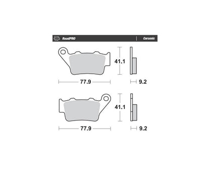Moto-Master bremseklodser til mc - Keramiske