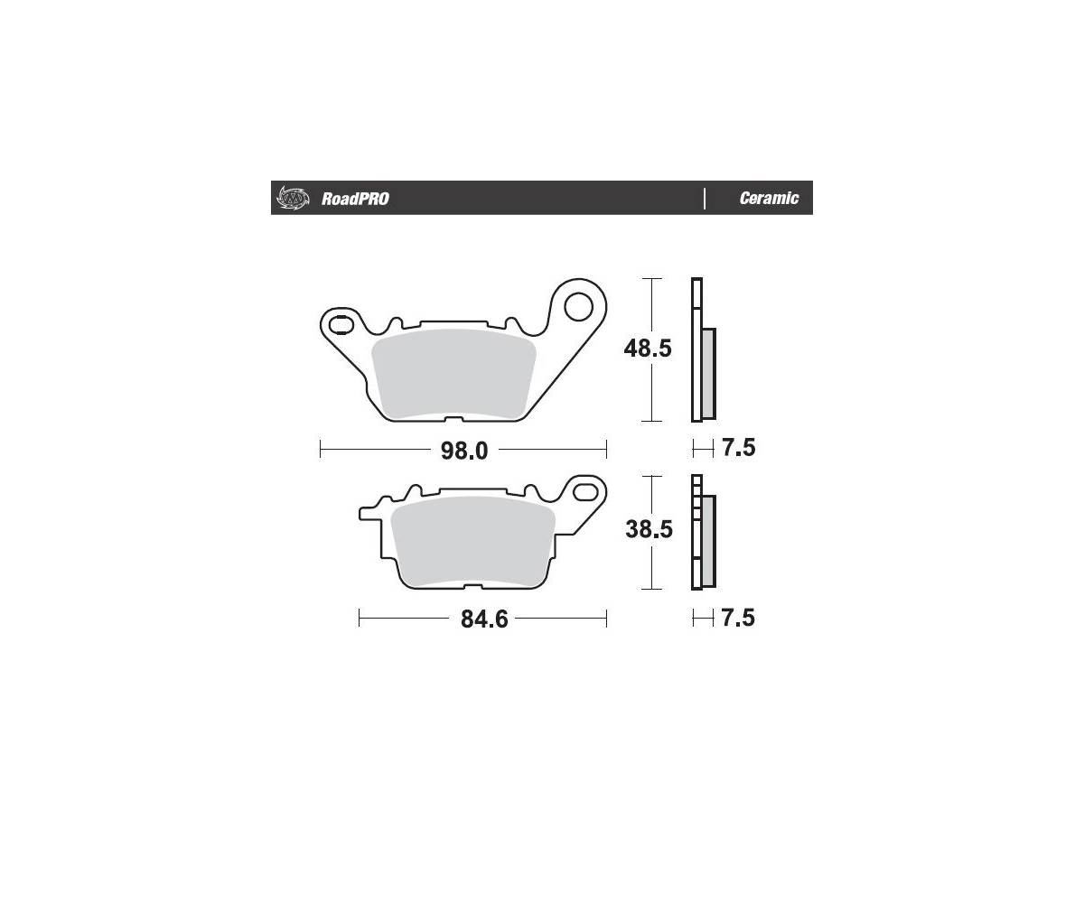 Moto-Master bremseklodser til mc - Keramiske