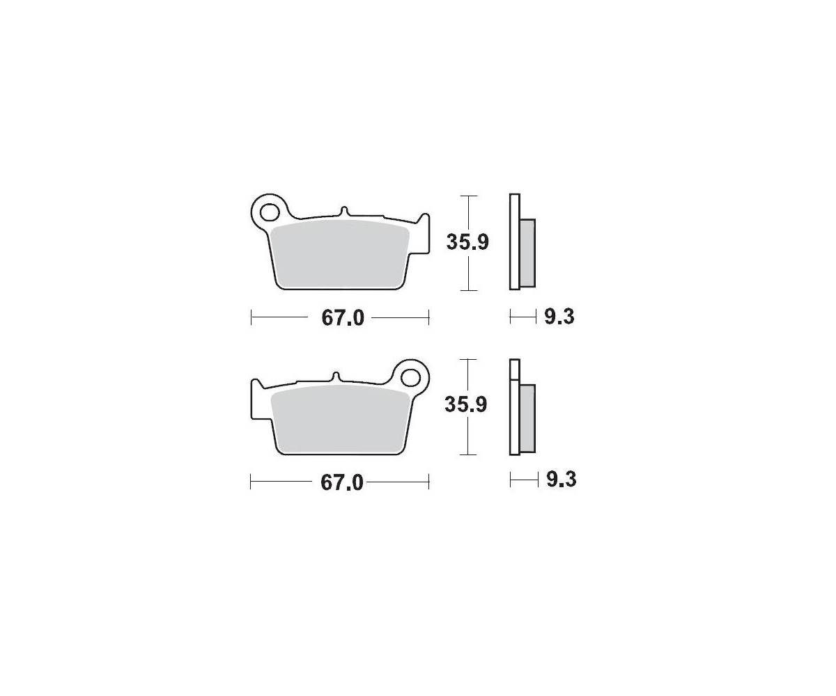Motomaster bremseklodser til Off Road - Nitro Sport