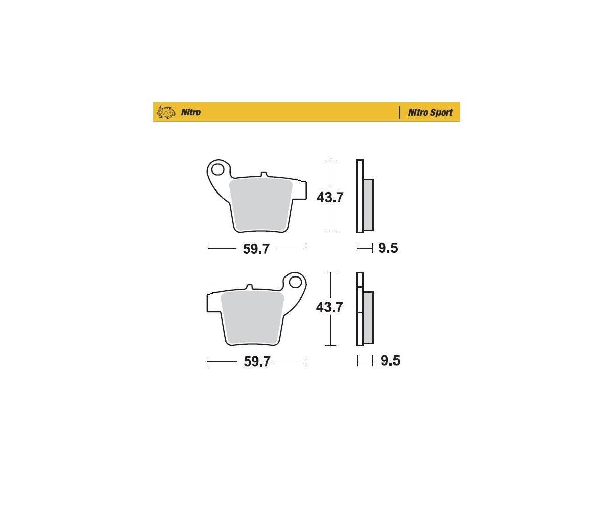 Motomaster bremseklodser til Off Road - Nitro Sport