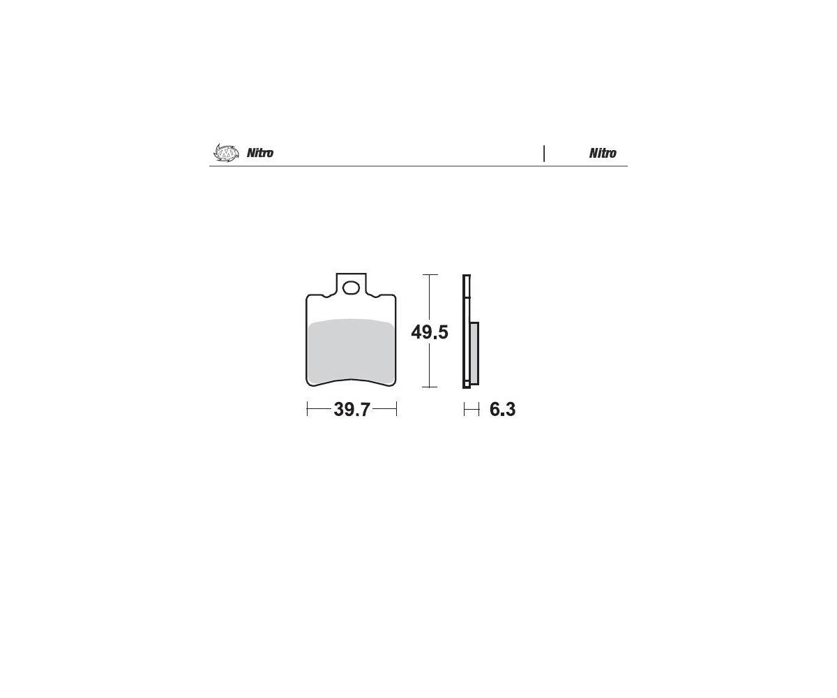 Motomaster bremseklodser til Scooter  - Nitro