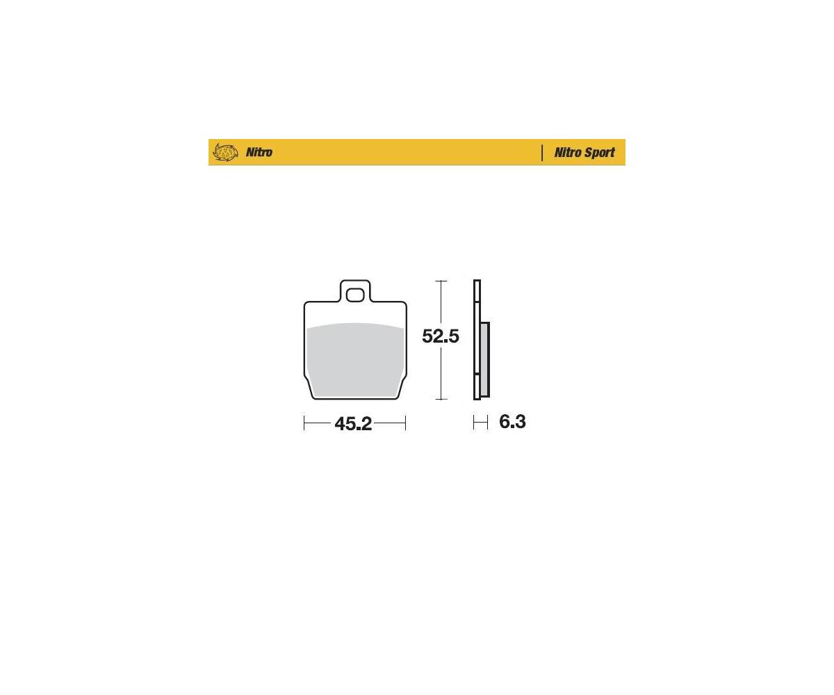 Motomaster bremseklodser til Off Road - Nitro