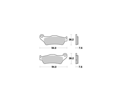 Motomaster Nitro bremseklodser til offroad motorcykler - Pitboxen.dk