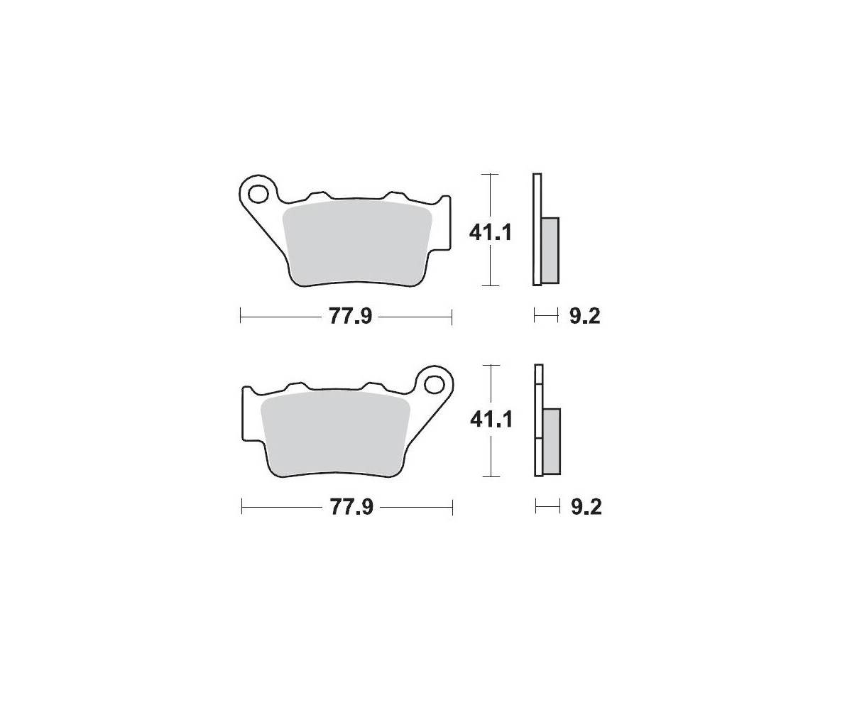 Motomaster sinter bremseklodser til Off Road - Racing GP