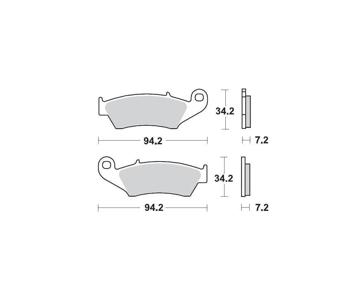 Motomaster sinter bremseklodser til Off Road - Racing GP
