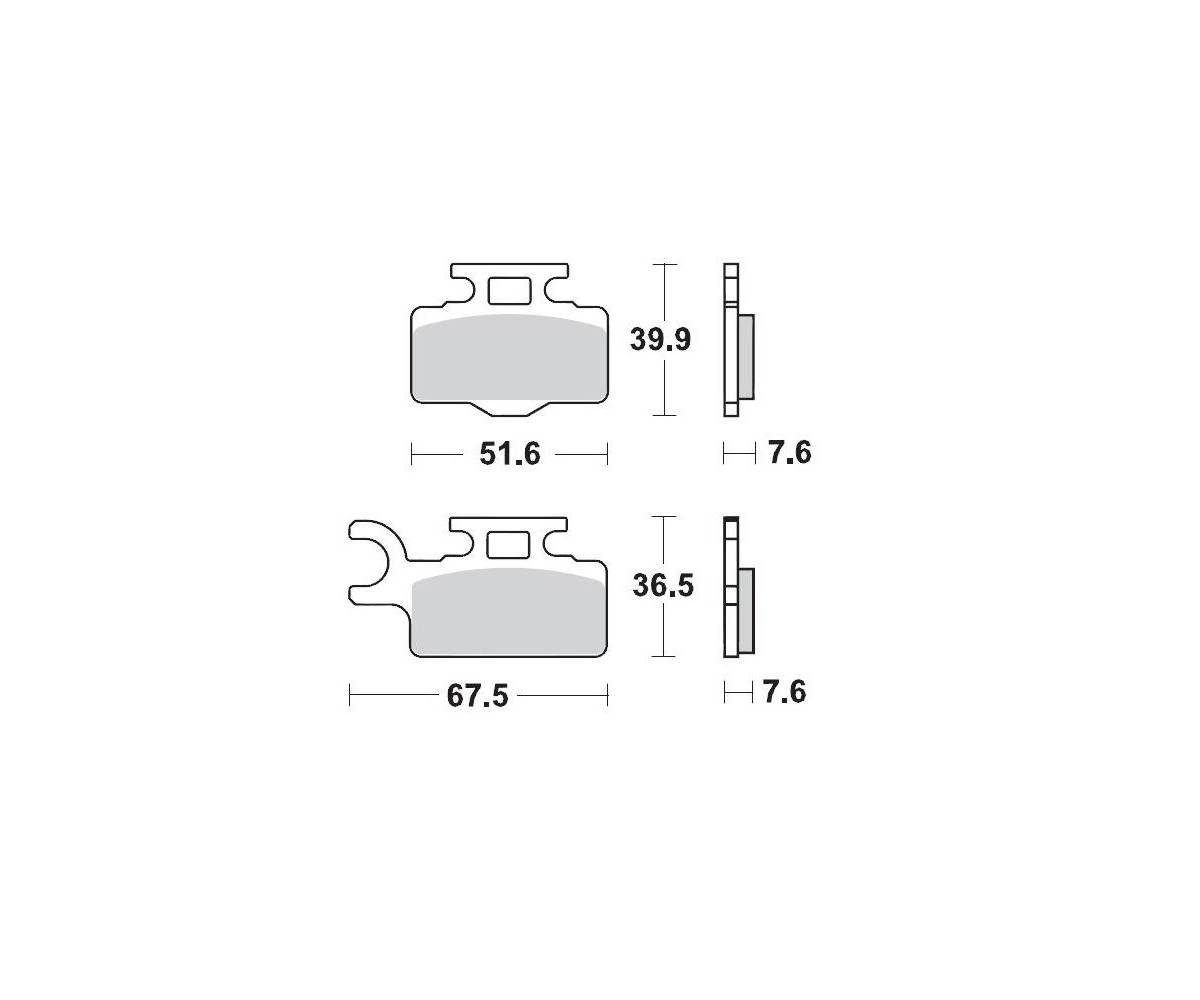 Motomaster bremseklodser til Off Road - Sinter Pro Racing