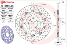 Mv Agusta F4 1000 S 04-07 m.fl. bremseskive for, ORO flydende - Brembo