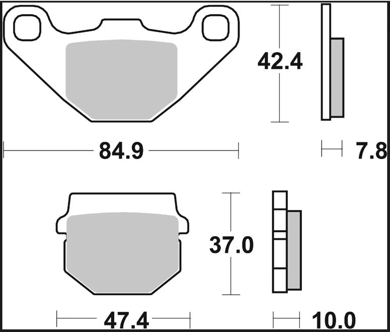 Peugeot VIVACITY 50 99 - 07 m.fl. bremseklodser, Carbon keramisk (OEM) - Brembo - Pitboxen.dk