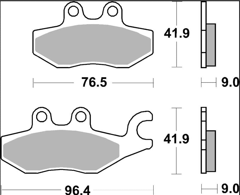 Piaggio Executive 13-16 m.fl. bremseklodser, Carbon keramisk (OEM) - Brembo