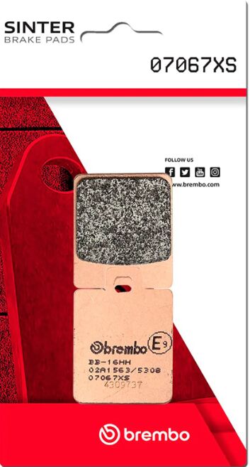 Piaggio Sport 06 - 19 m.fl. bremseklodser, sinter XS Scooter - Brembo - Pitboxen.dk