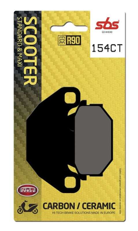 SBS 154CT bremseklodser Carbon keramisk til scooter – gadeegnet - Pitboxen.dk