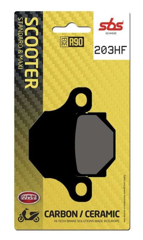 SBS 203HF bremseklodser – keramisk materiale til gade og touring - Pitboxen.dk