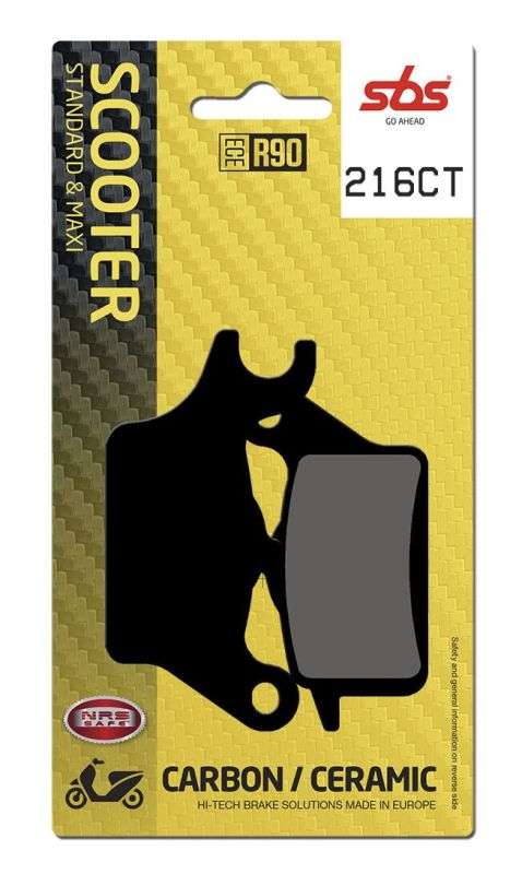 SBS 216CT bremseklodser Carbon keramisk til scooter – gadeegnet - Pitboxen.dk