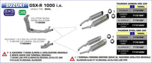 Suzuki GSX-R 1000 i.e. 2007-2008 Arrow udstødning. Slip-on udstødninger, komplette udstødninger, manifold/forrør. Find det hos Pitboxen.dk