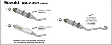 Suzuki RM-Z 450 2008-2009 Arrow udstødning. Slip-on udstødninger, komplette udstødninger, manifold/forrør. Find det hos Pitboxen.dk