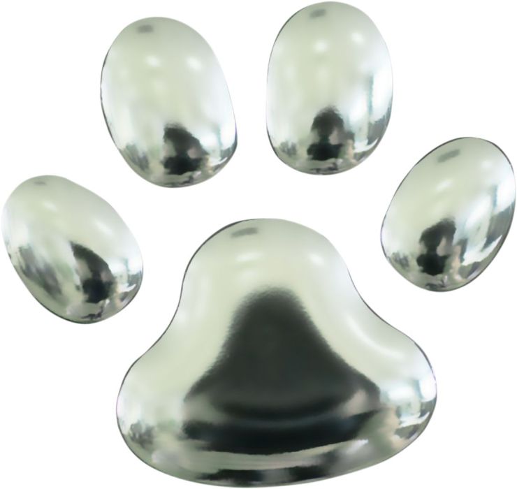 Tank pad / 3D label "pote" - sølv - Pitboxen.dk