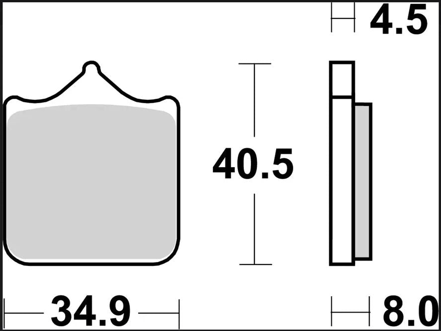 Triumph SPEED TRIPLE 1050 08 - 15 m.fl. bremseklodser, sinter LA - Brembo - Pitboxen.dk