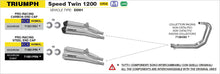 Triumph SPEED TWIN 1200 2019-2020 Arrow udstødning. Slip-on udstødninger, komplette udstødninger, manifold/forrør. Find det hos Pitboxen.dk