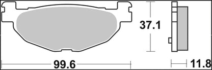 Yamaha Majesty 04-13 m.fl. bremseklodser, sinter XS Scooter - Brembo
