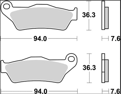 Yamaha Majesty 99-09 m.fl. bremseklodser, Carbon keramisk (OEM) - Brembo