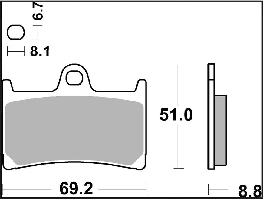 Yamaha MT-09 14-24 m.fl. bremseklodser, sinter LA - Brembo 07YA23LA