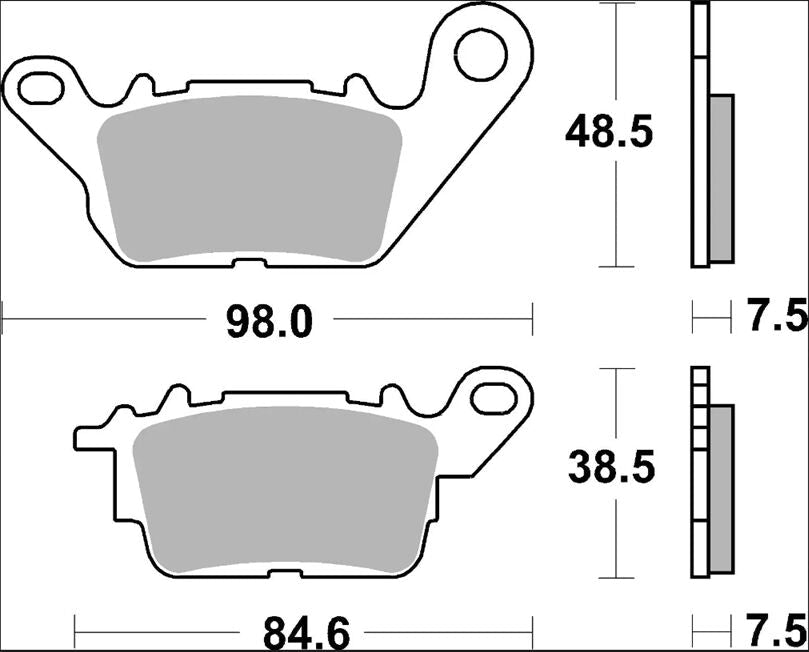 Yamaha NMAX 15-19 m.fl. bremseklodser, Carbon keramisk (OEM) - Brembo 07113