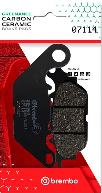 Yamaha NMAX 15-19 m.fl. bremseklodser, Carbon keramisk (OEM) - Brembo 07114