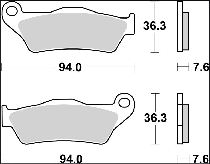 Yamaha Tenere 700 23-24 m.fl. bremseklodser, sinter LA - Brembo