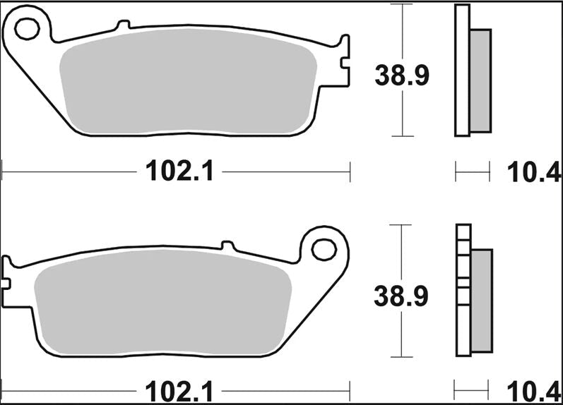 Yamaha X - Max 10 - 20 m.fl. bremseklodser, Carbon keramisk (OEM) - Brembo - Pitboxen.dk